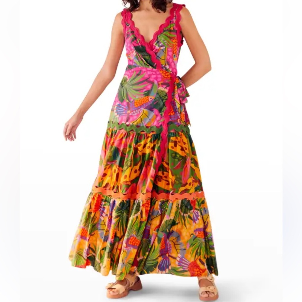 Farm Rio Toucan Dress, Size Small